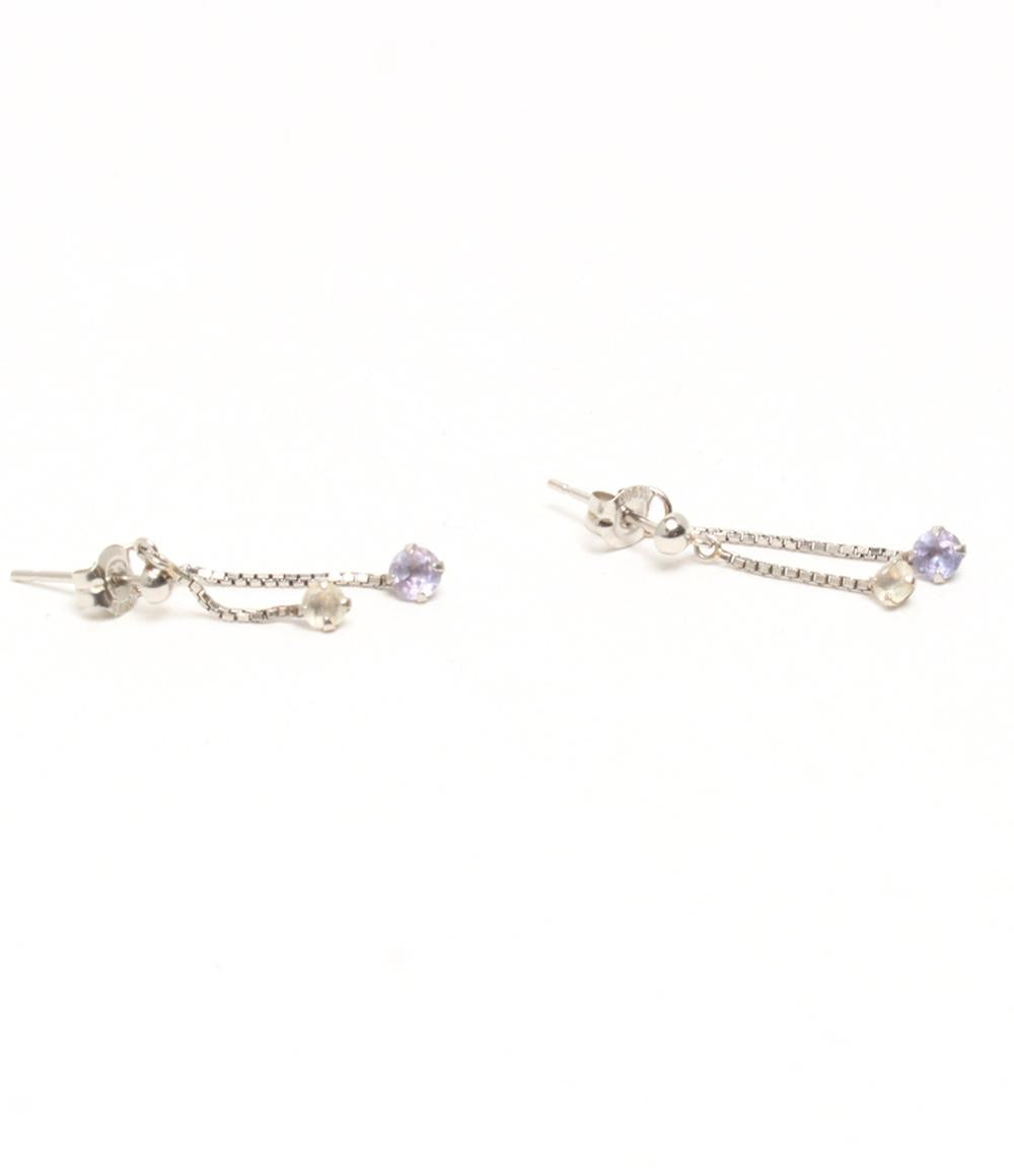 ピアス Pt900 タンザナイト トルマリン レディース