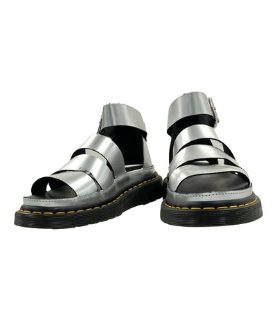 ドクターマーチン ストラップサンダル CLARISSA II SILVER METALLIC CALF SANDALS レディース SIZE UK 4 (M) Dr.Martens