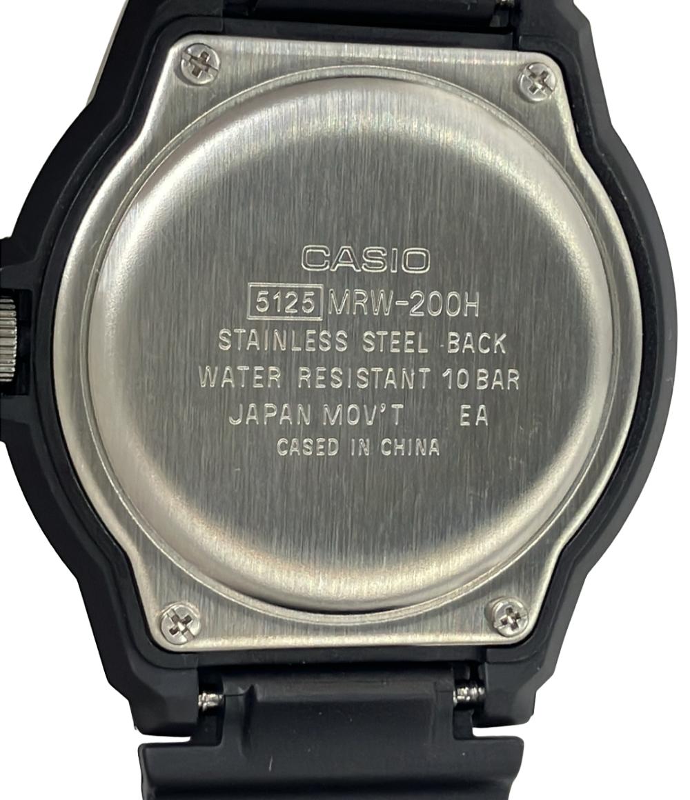 美品 CASIO 腕時計 コレクション クオーツ ブラック MRW-200H メンズ カシオ