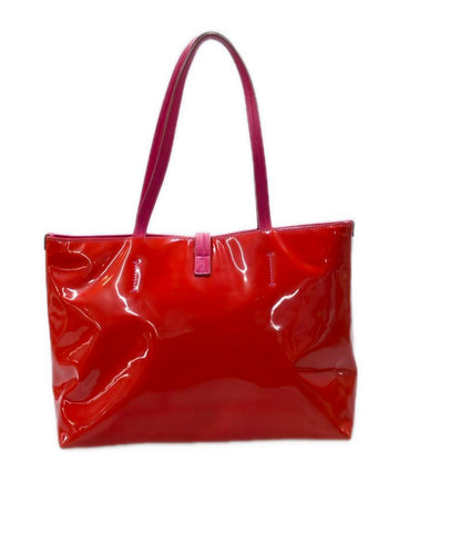 Salvatore Ferragamo トートバッグ パテントレザー リボン ヴァラ AU21 C252 レディース サルヴァトーレフェラガモ