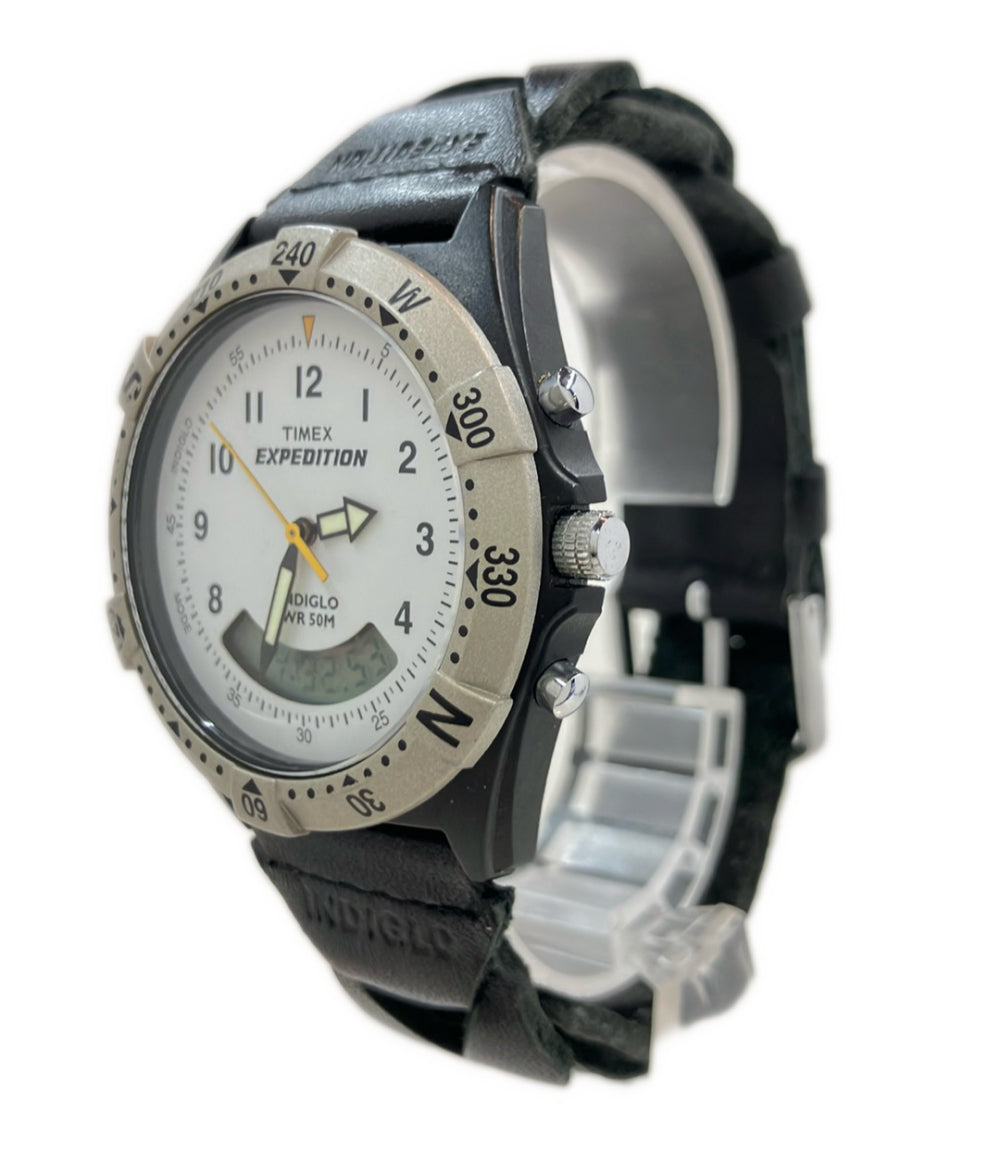 TIMEX 腕時計 クオーツ ホワイト メンズ タイメックス