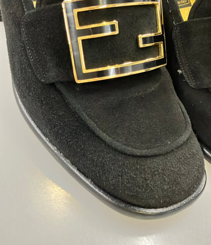 FENDI チャンキーヒールローファー パンプス スエード レディース SIZE 36 (23cm) フェンディ