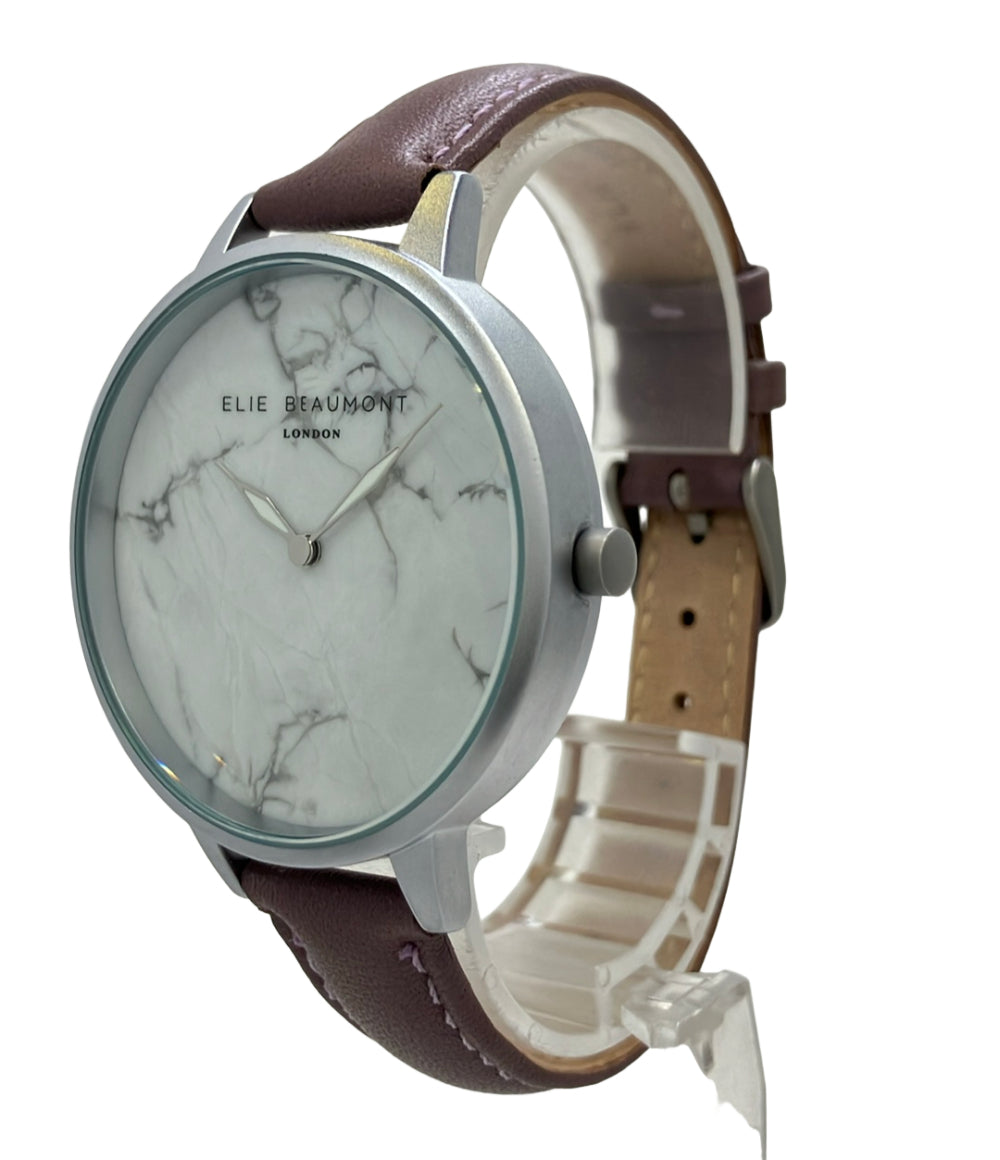 美品 ELIE BEAUMONT 腕時計 クオーツ EB812 レディース エリービューモント