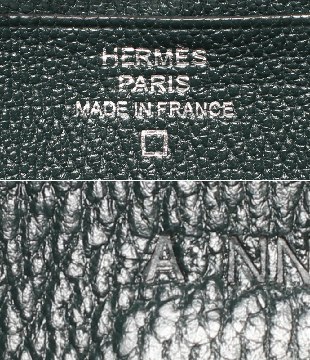 HERMES 長財布 A刻印 シルバー金具 アリゲーター ベアンスフレ レディース メンズ エルメス