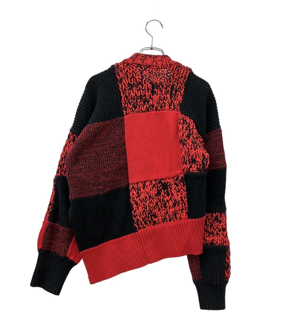 Sacai 長袖ニット Buffalo Check Pullover  モード 22-05945 レディース SIZE 1 (S) サカイ
