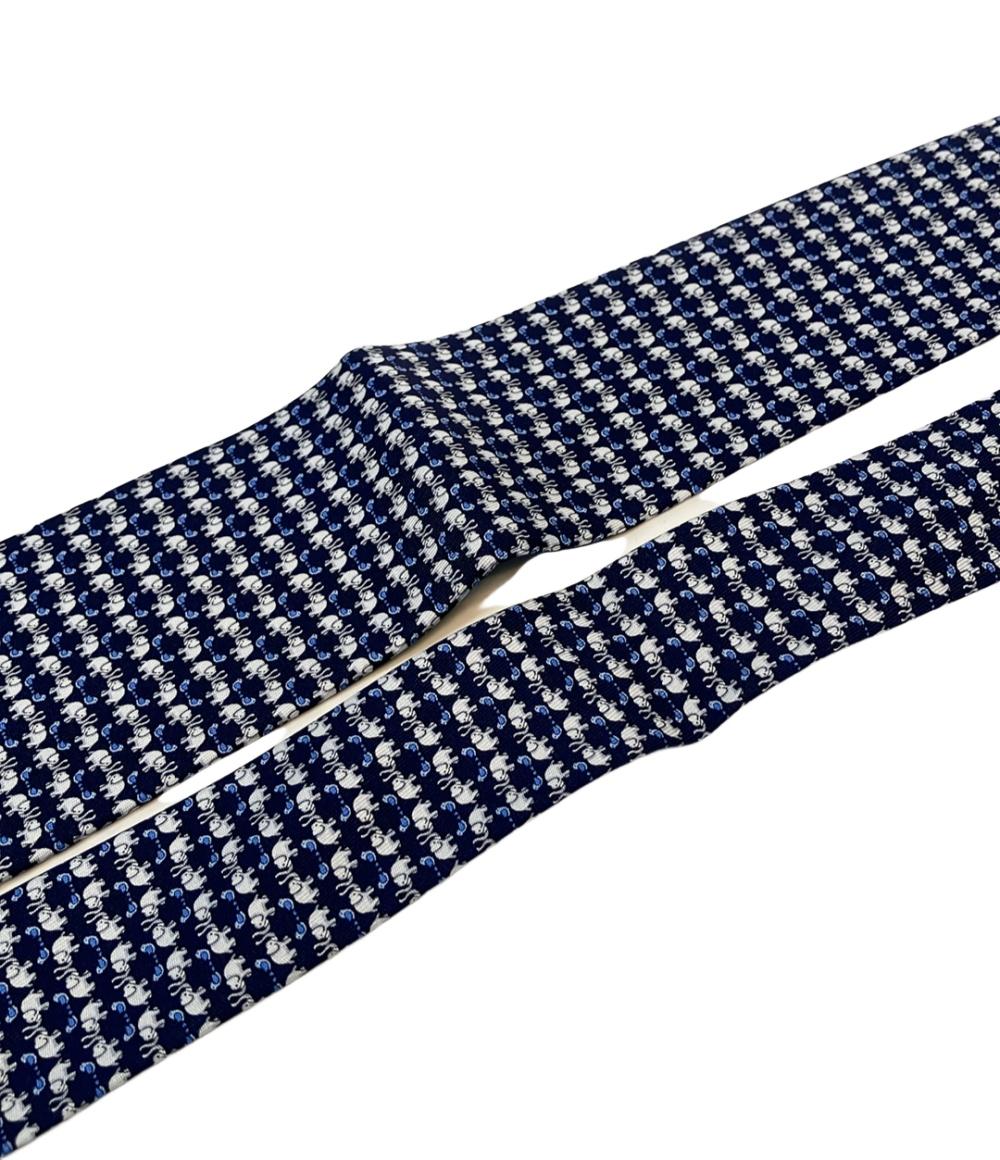 美品 サルヴァトーレフェラガモ ネクタイ シルク100% メンズ Salvatore Ferragamo