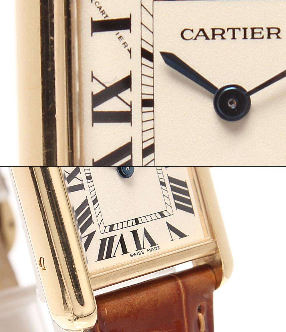 Cartier 腕時計 K18 タンク ルイ カルティエ SM クオーツ W1529856