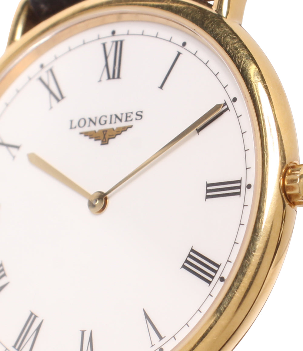 LONGINES 腕時計 グランドクラシック クオーツ ホワイト L4.620.2 メンズ ロンジン