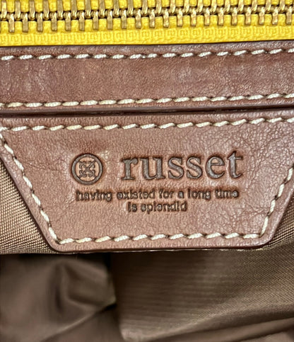 russet トートバッグ レザー アナグラム柄 レディース ラシット