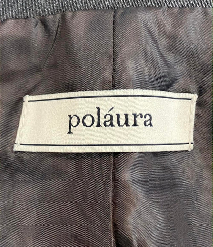 polaura 半袖 ショルカラーダブルボタンジャケット レディース SIZE F (M) ポローラ
