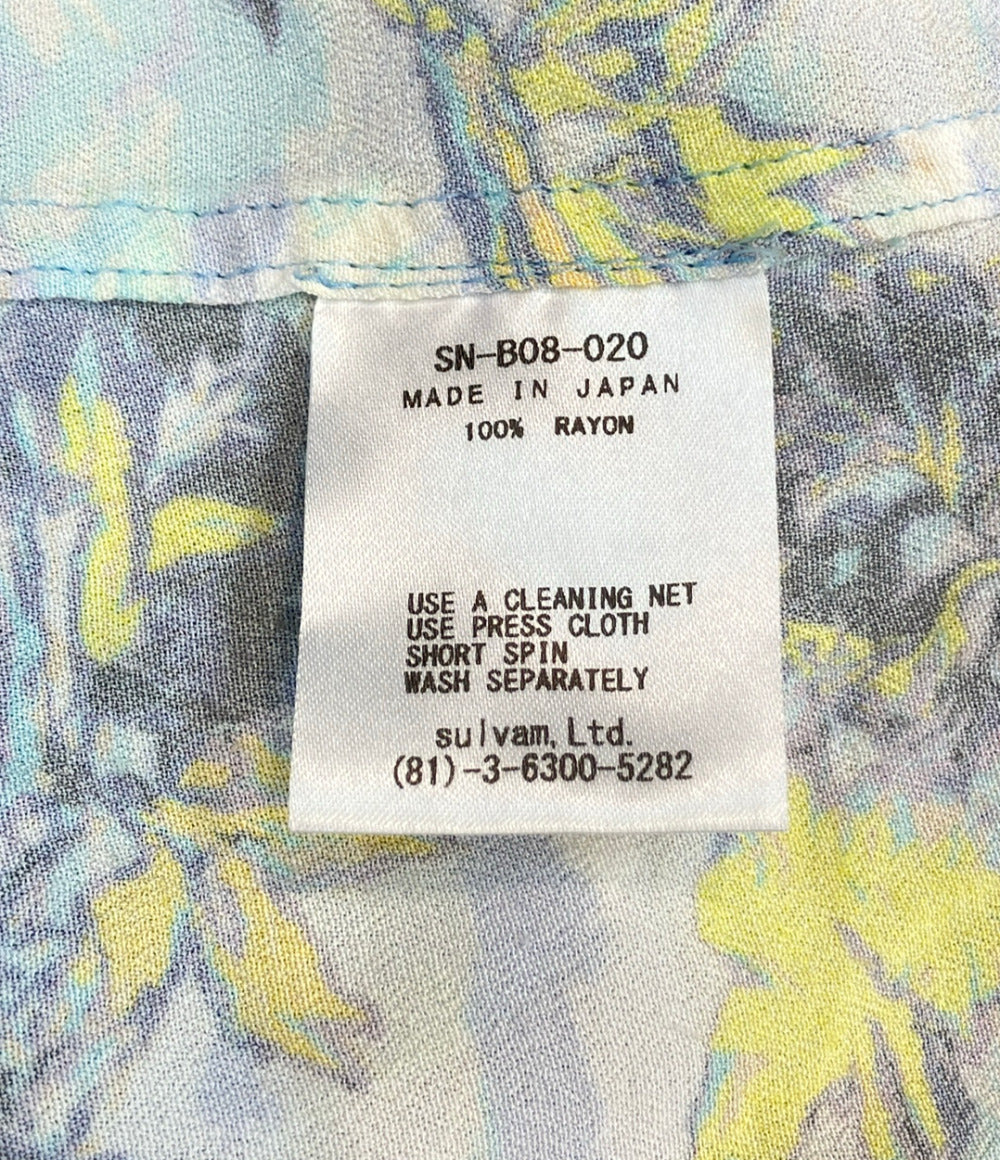 美品 sulvam 長袖シャツ アロハシャツ SN-B08-020 メンズ SIZE S サルバム