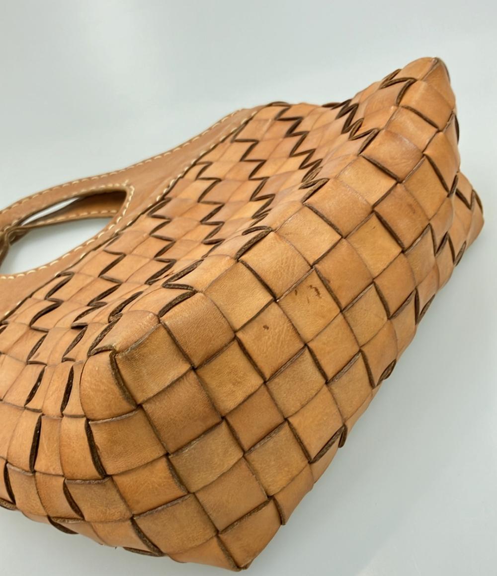 ロビタ 編み込みレザーミニハンドバッグ レディース robita