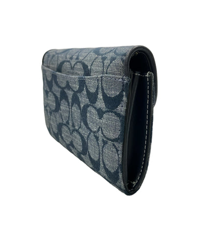 美品 COACH 二つ折り財布 シグネチャー C8308 レディース コーチ