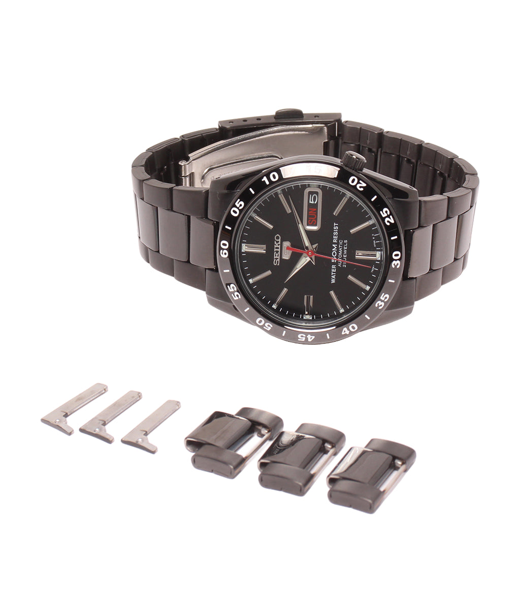 美品 SEIKO 腕時計 セイコー5 自動巻き ブラック 7S26-02T0 メンズ セイコー