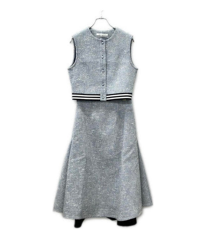 美品 BORDERS at BALCONY スカートセットアップ ツイードセットアップ BD1911-3D-13 BD1911-3H-14 レディース SIZE 36 (S)