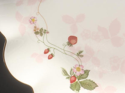 美品 ウエッジウッド ペタルトレイ 皿 24cm ワイルドストロベリー WEDGWOOD