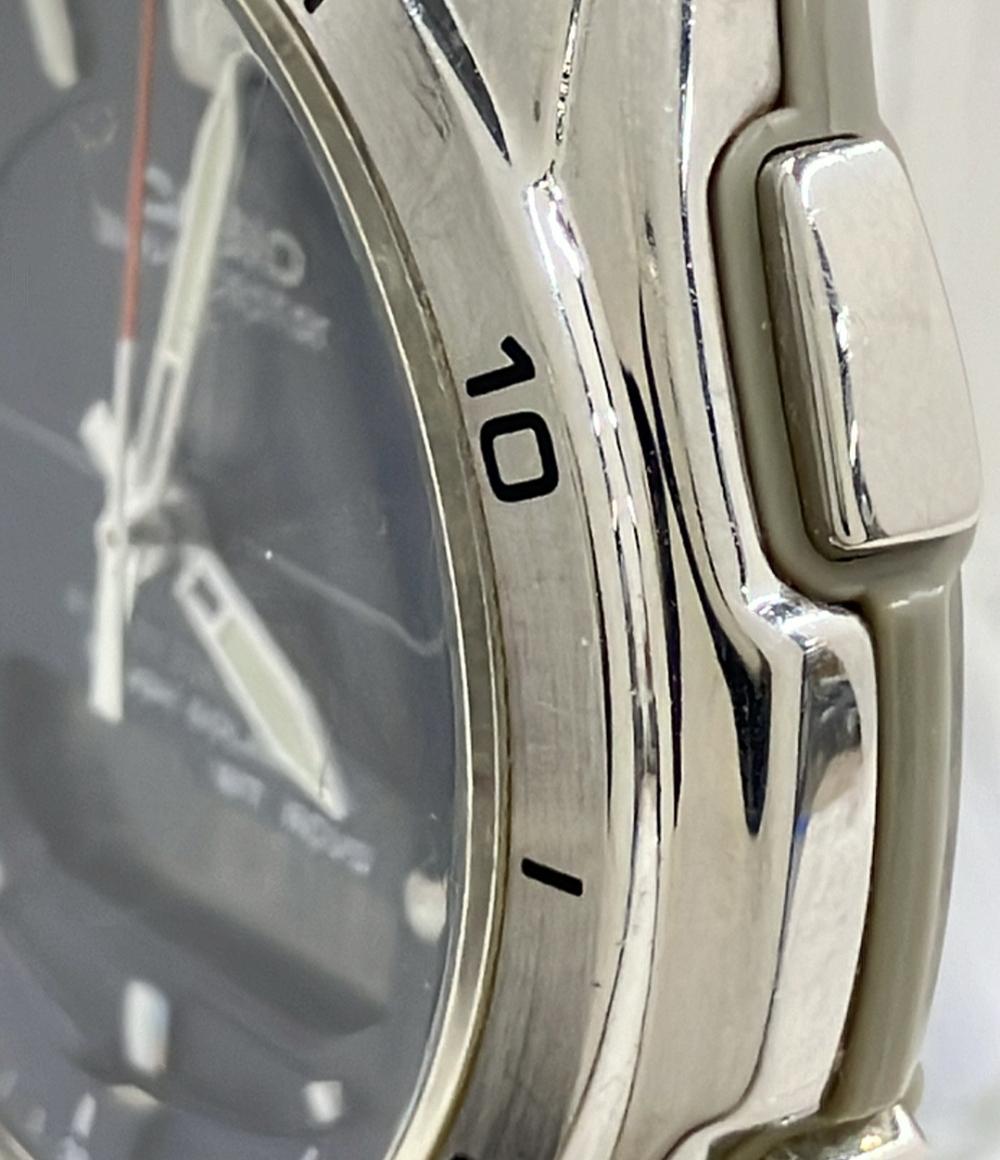 カシオ ③-26  602 CASIO　腕時計 WAVE ceptor ソーラー ブルー WVA-M640 メンズ