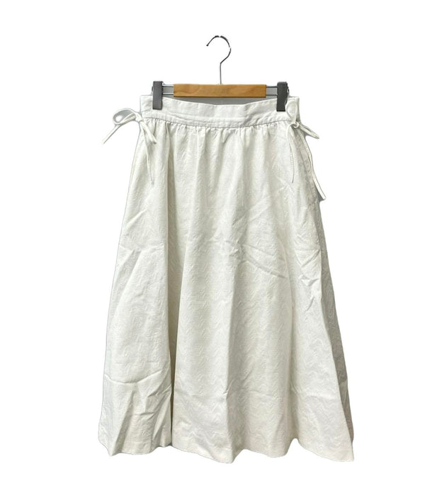 新品未使用タグ付きmaronenonfee 黒のフレアスカート サイズ38 マーロンエノンフィ フレアスカート レディース SIZE 38 (M