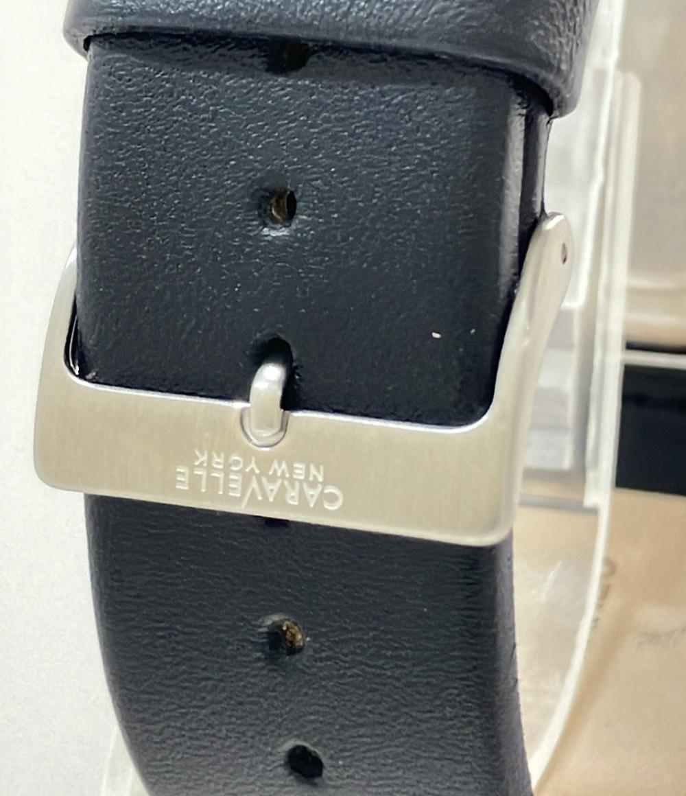 Caravelle 腕時計 クオーツ ブラック メンズ