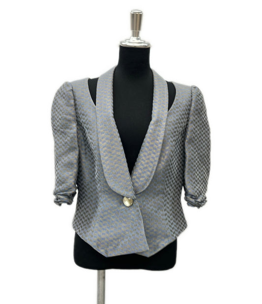 GIORGIO ARMANI 半袖ジャケット デザイン ホルターネックライン ゴールド Borgo21 レディース SIZE 42 (M) ジョルジオアルマーニ