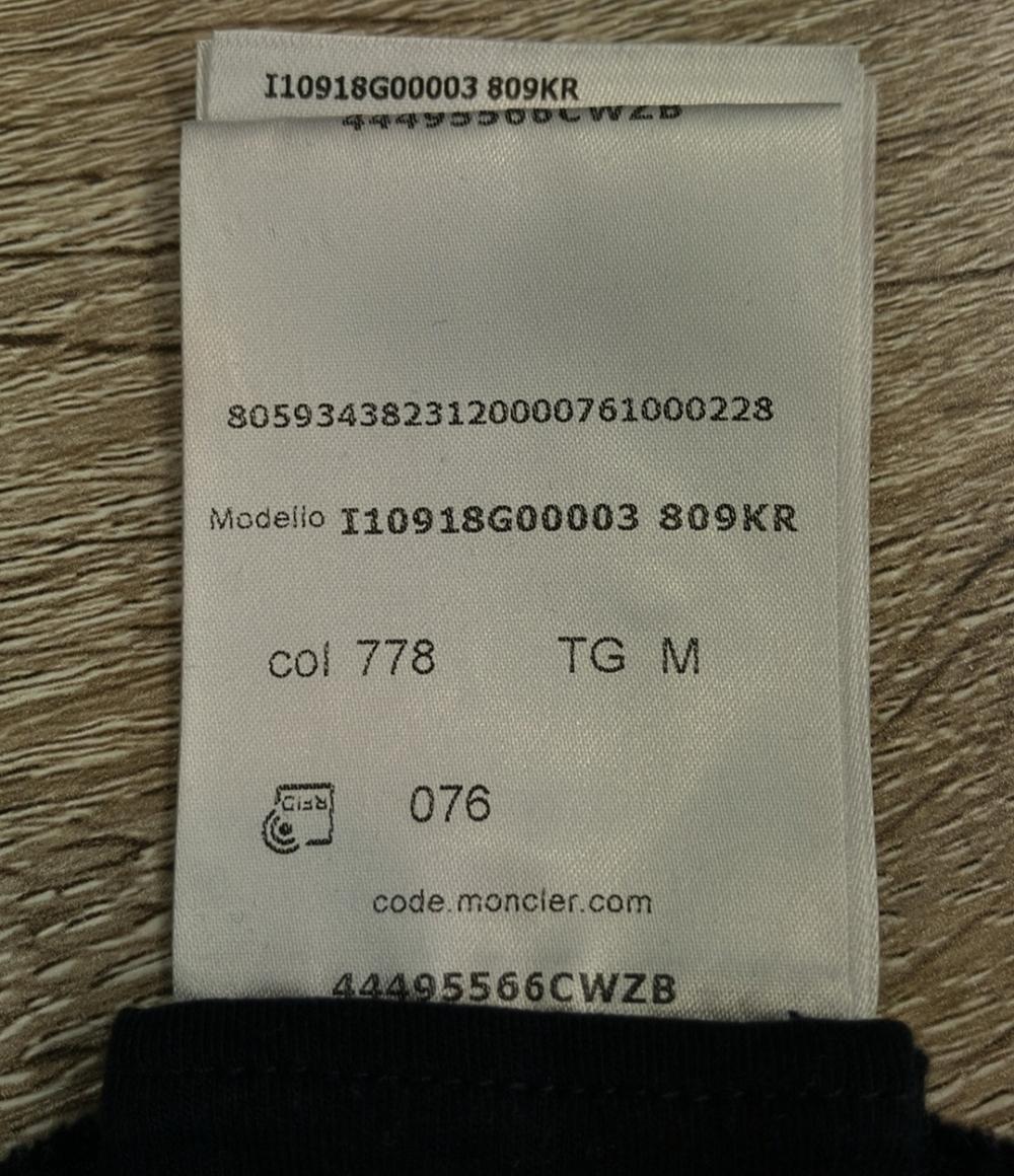 MONCLER スウェット ロゴ ネイビー×ホワイト I10918G00003 メンズ SIZE M モンクレール