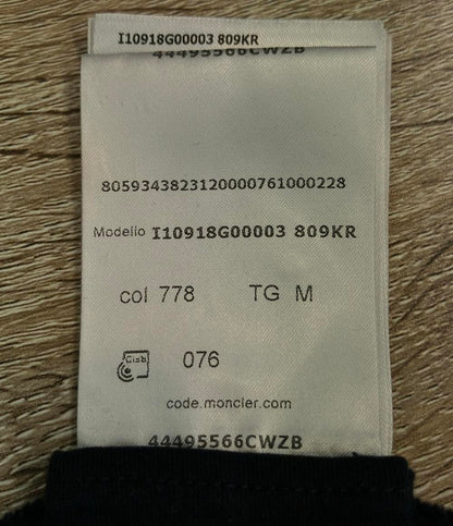 MONCLER スウェット ロゴ ネイビー×ホワイト I10918G00003 メンズ SIZE M モンクレール