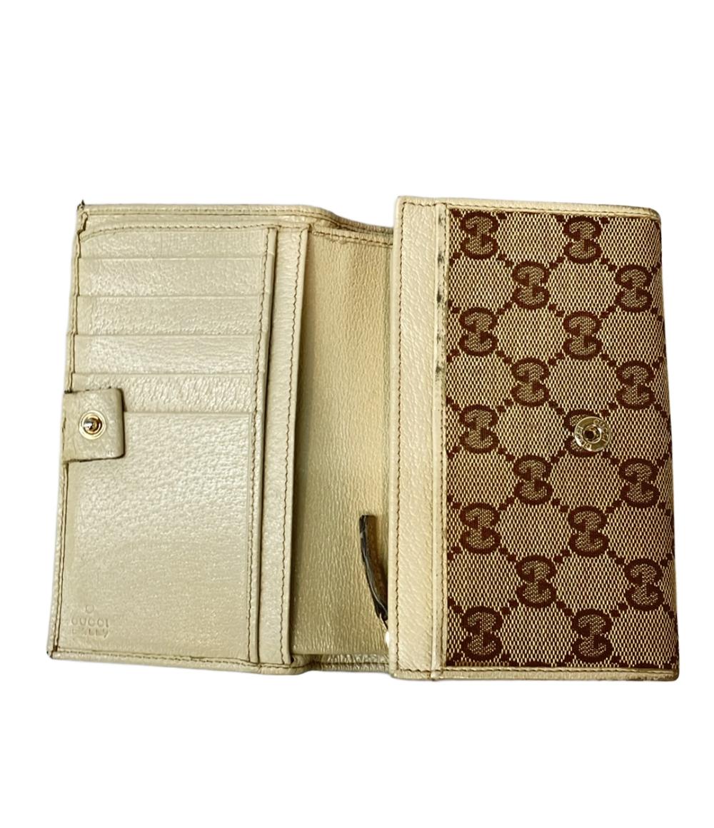 グッチ 二つ折り財布 GGキャンバス レディース GUCCI