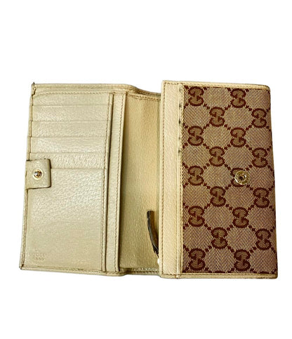 グッチ 二つ折り財布 GGキャンバス レディース GUCCI