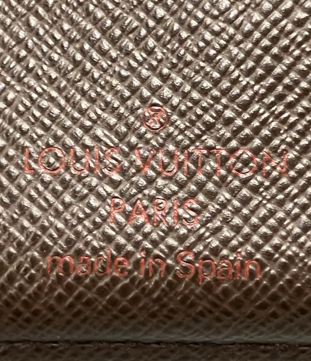 LOUIS VUITTON 二つ折り財布 ポルトモネ ビエ ヴィエノワ ダミエ エベヌ N61663 レディース ルイ・ヴィトン