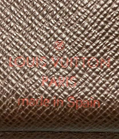 LOUIS VUITTON 二つ折り財布 ポルトモネ ビエ ヴィエノワ ダミエ エベヌ N61663 レディース ルイ・ヴィトン