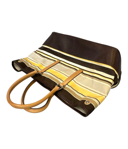 COACH トートバッグ 肩掛け ボーダー柄 7712 レディース コーチ