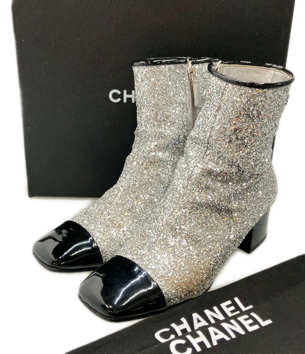 CHANEL ショートブーツ サイドジップ G33221 レディース SIZE 39 シャネル