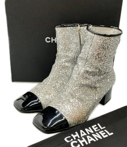 CHANEL ショートブーツ サイドジップ G33221 レディース SIZE 39 シャネル