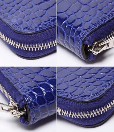 HERMES ラウンドファスナー長財布 クロコダイル アリゲーターリセ