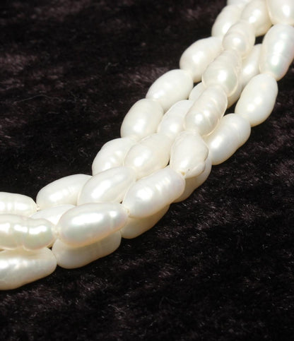 4連ネックレス 淡水パール レディース