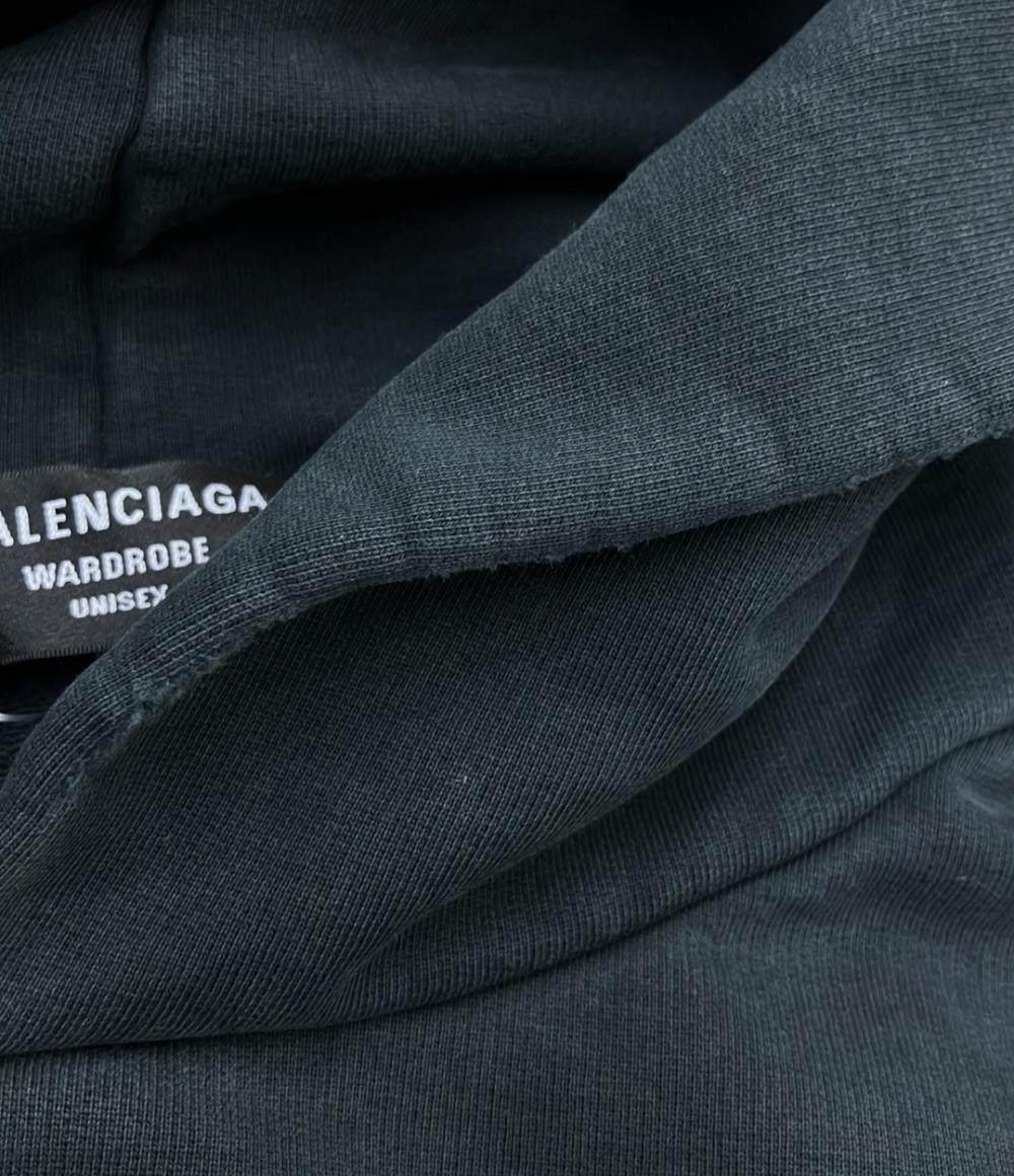 美品 BALENCIAGA Political Campaign Hoodie ポリティカル キャンペーン フーディー プルオーバー パーカー IT07 620973 TKV19 9034 メンズ SIZE XXS