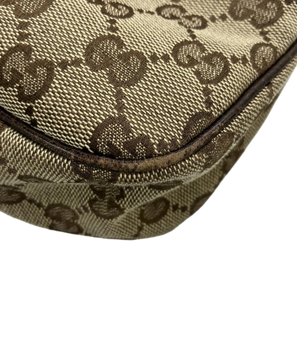 GUCCI ショルダーバッグ 肩掛け レザー キャンバス 121023 204991