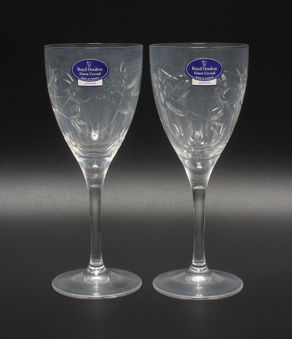 Royal Doulton ワイングラス 2点セット ペア ジャスミン ロイヤルドルトン