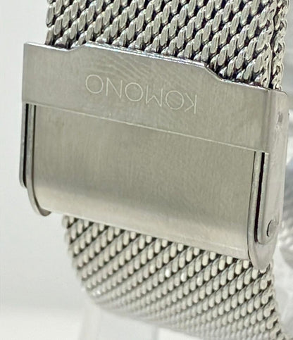 コモノ 腕時計 クオーツ シルバー メンズ KOMONO