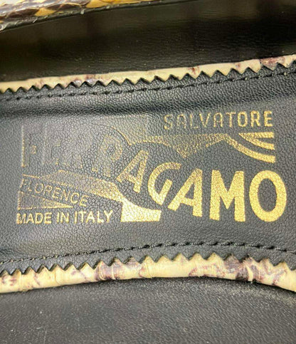 サルヴァトーレフェラガモ パイソン柄パンプス DG77952 670 レディース SIZE 7 (L) Salvatore Ferragamo
