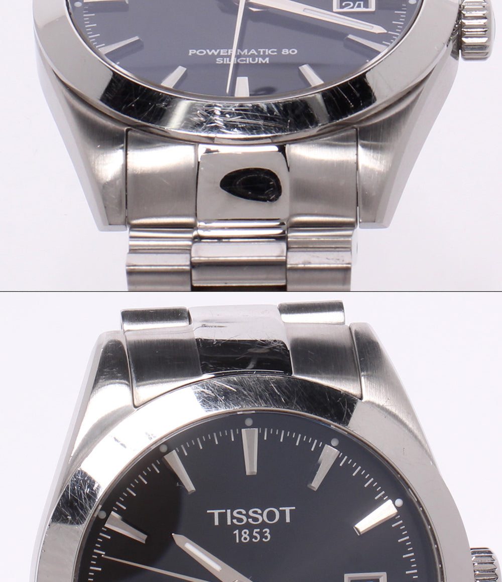 TISSOT 腕時計 ジェントルマン パワーマティック80 自動巻き ブラック T127407A メンズ ティソ