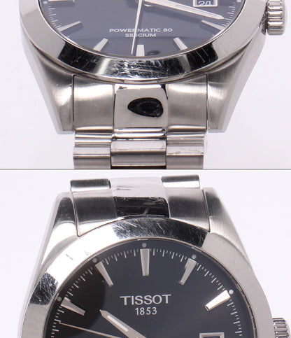 TISSOT 腕時計 ジェントルマン パワーマティック80 自動巻き ブラック T127407A メンズ ティソ