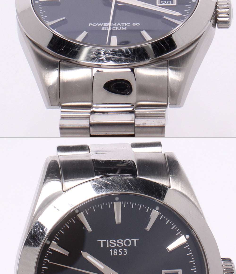 TISSOT 腕時計 ジェントルマン パワーマティック80 自動巻き ブラック T127407A メンズ ティソ