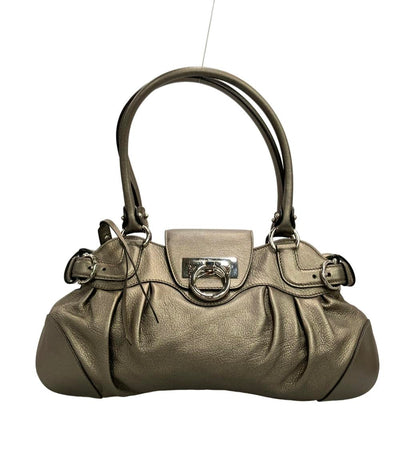 美品 Salvatore Ferragamo ハンドバッグ レザー ガンチーニ レディース サルバトーレフェラガモ