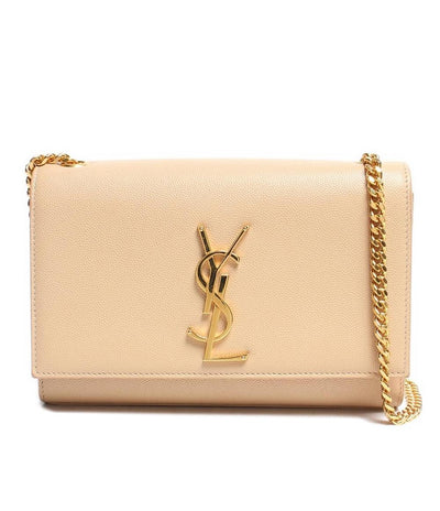 サンローラン ショルダーバッグ チェーン レザー YSLロゴ ゴールド金具 ケイト ミディアム グレイン ド プードルレザー レディース SAINT LAURENT