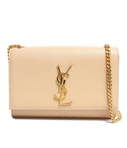 サンローラン ショルダーバッグ チェーン レザー YSLロゴ ゴールド金具 ケイト ミディアム グレイン ド プードルレザー レディース SAINT LAURENT