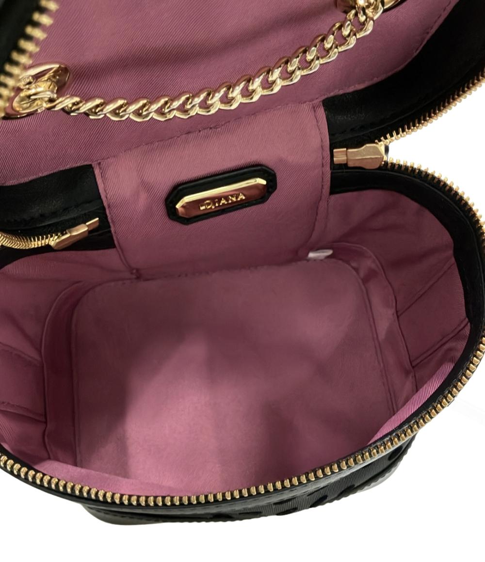 美品 DIANA ショルダーバッグ 斜めがけ バニティバッグ ドット柄 チェーン レディース ダイアナ