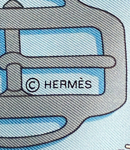 HERMES スカーフ カレ90 シルク100% モダンなバックル レディース エルメス