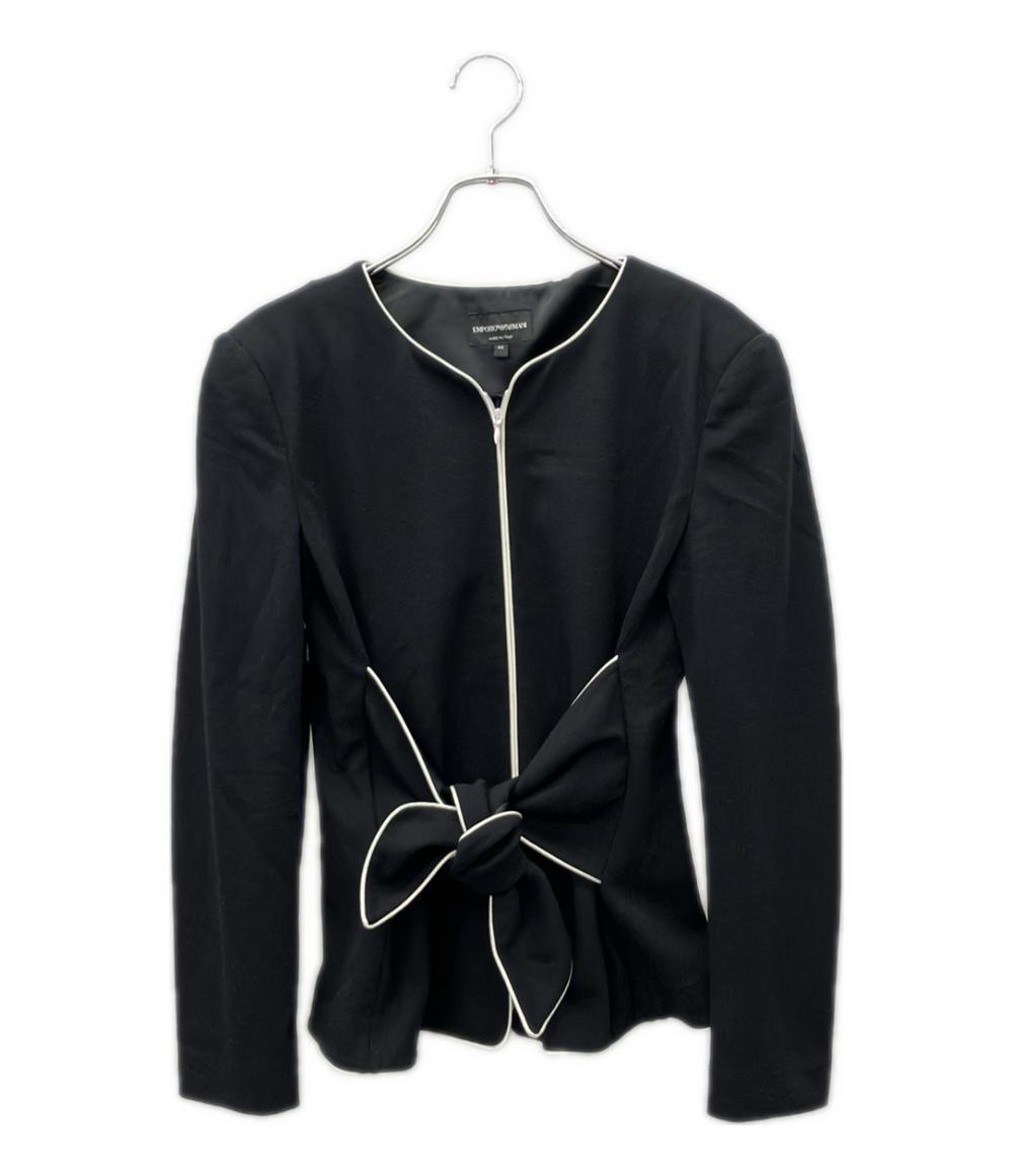 エンポリオ・アルマーニ ノーカラージャケット レディース SIZE 44 (L) Emporio Armani