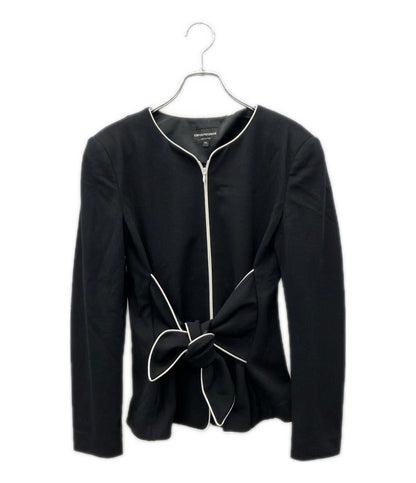 エンポリオ・アルマーニ ノーカラージャケット レディース SIZE 44 (L) Emporio Armani
